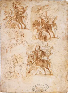 Horseback Riding Prints: Study for the St