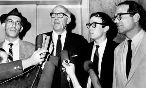 Vintage Author Portraits Prints: Dr. Benjamin Spock (second from left)