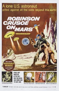 Print of 1964 Robinson Crusoe on Mars US Poster Art