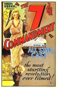 Vintage Portrait Art Prints: THE SEVENTH COMMANDMENT, (aka THE 7TH COMMANDMENT), Victoria Vinton, 1932