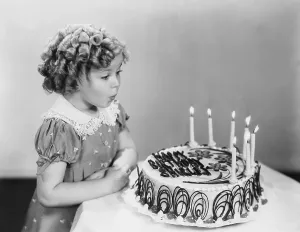 Shirley Temple Prints: Shirley Temple Eighth Birthday Print, April 1936