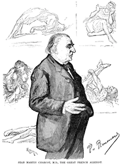 (1825-1893). French neurologist. Charcot with patients from his neurological clinic at the Salpêtrière, Paris, France (1825-1893). French neurologist. Charcot with patients from his neurological clinic at the Salpêtrière, Paris, France