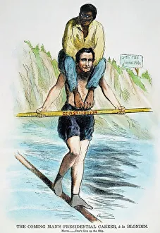 ABRAHAM LINCOLN. An 1860 American cartoon comparing presidential candidate Abraham ABRAHAM LINCOLN. An 1860 American cartoon comparing presidential candidate Abraham