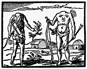 ACEPHALI MONSTER, 1563. The Acephali, the headless people of Libya ACEPHALI MONSTER, 1563. The Acephali, the headless people of Libya