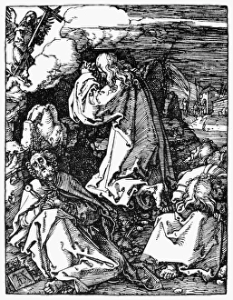 THE AGONY IN THE GARDEN. Woodcut, c1511, by Albrecht Durer THE AGONY IN THE GARDEN. Woodcut, c1511, by Albrecht Durer