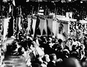 ALFRED E. SMITH, 1928. A rally for Alfred E ALFRED E. SMITH, 1928. A rally for Alfred E
