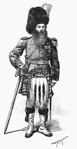 Scottish Colonel Print, c1894