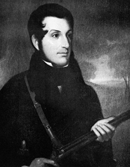 ANDREW JACKSON, JR. (1808-1865). Adopted son of President Andrew Jackson. Oil on canvas ANDREW JACKSON, JR. (1808-1865). Adopted son of President Andrew Jackson. Oil on canvas