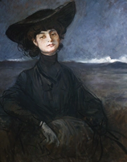 ANNA DE NOAILLES (1876-1933). French author. Oil on canvas, c1905, by Jean-Louis Forain ANNA DE NOAILLES (1876-1933). French author. Oil on canvas, c1905, by Jean-Louis Forain
