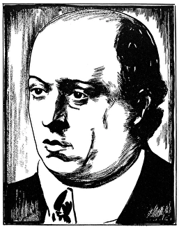 ARNOLD SCHOENBERG (1874-1951). Austrian composer. Drawing, c1932, by Samuel Nisenson ARNOLD SCHOENBERG (1874-1951). Austrian composer. Drawing, c1932, by Samuel Nisenson