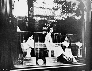 ATGET: HAIRDRESSER, c1920. Hairdresser, Avenue de l'Observatoire, Paris. Photograph ATGET: HAIRDRESSER, c1920. Hairdresser, Avenue de l'Observatoire, Paris. Photograph