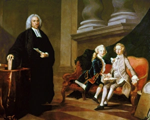 AYSCOUGH AND PUPILS, c1749. Francis Ayscough, Dean of Bristol Cathedral and tutor AYSCOUGH AND PUPILS, c1749. Francis Ayscough, Dean of Bristol Cathedral and tutor