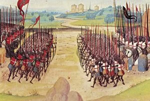 Horse Collection: BATTLE OF AGINCOURT, 1415. Battle between the French and English at Agincourt, France, 1415