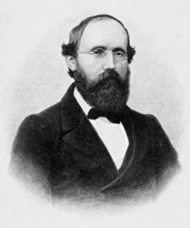 Bernhard Riemann Print, 19th Century Engraving