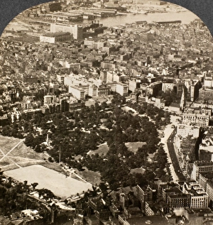 BOSTON: AERIAL VIEW, c1920. View of Boston, Massachusetts, taken from an airplane BOSTON: AERIAL VIEW, c1920. View of Boston, Massachusetts, taken from an airplane