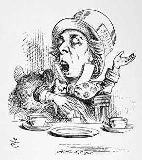 CARROLL: ALICE, 1865. The Mad Tea Party CARROLL: ALICE, 1865. The Mad Tea Party