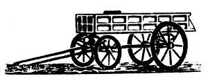 CART, 19th CENTURY. American printers cut, mid-19th century CART, 19th CENTURY. American printers cut, mid-19th century