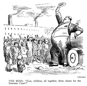 Child Labor Cartoon Print, 1916