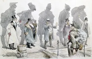 Immigration Cartoon Print, 1893