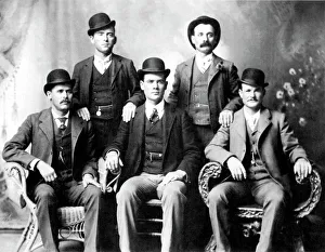 CASSIDY AND LONGBAUGH. Butch Cassidy (1866-?), alias of Robert Leroy Parker, American desperado CASSIDY AND LONGBAUGH. Butch Cassidy (1866-?), alias of Robert Leroy Parker, American desperado