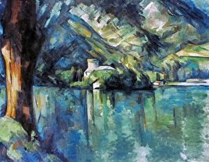 Images Dated 28th October 2010: CEZANNE: ANNECY LAKE, 1896. Paul Cezanne: Le Lac d Annecy. Canvas, 1896