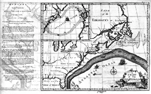 A chart of the east coast of America and the Gulf Stream, printed by Benjamin Franklin A chart of the east coast of America and the Gulf Stream, printed by Benjamin Franklin