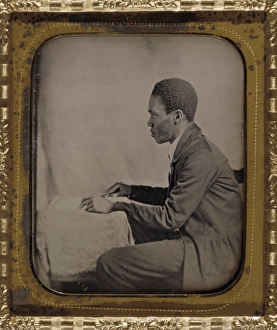CHAUNCY H. HICKS (c1836-?). Liberian colonist. Daguerreotype by Augustus Washington CHAUNCY H. HICKS (c1836-?). Liberian colonist. Daguerreotype by Augustus Washington