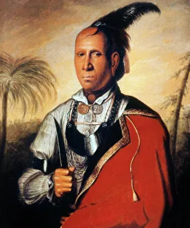 The Cherokee chief Kanagagota (Standing Turkey) painted, 1762, in London by Francis Parsons The Cherokee chief Kanagagota (Standing Turkey) painted, 1762, in London by Francis Parsons