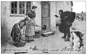 CHIMNEY SWEEP, 1890. American advertisement for Pears Soap, 1890 CHIMNEY SWEEP, 1890. American advertisement for Pears Soap, 1890