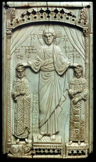 Christ, Holy Roman Emperor Otto II, and Empress Theophano. Ivory, 10th century
