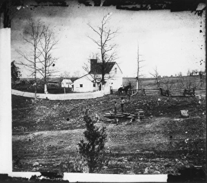 CIVIL WAR: BULL RUN, 1861. William N. Thorton's house on the way to Sudley Ford CIVIL WAR: BULL RUN, 1861. William N. Thorton's house on the way to Sudley Ford
