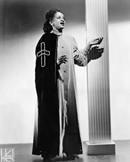 CLARA WARD (1924-1973). American gospel artist. Photograph by James J. Kriegsmann, 1958