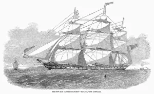 CLIPPER SHIP, 1853. The English iron clipper Tayleur, which was lost on its maiden voyage from Liverpool to Australia CLIPPER SHIP, 1853. The English iron clipper Tayleur, which was lost on its maiden voyage from Liverpool to Australia