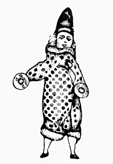 CLOWN DOLL, 1895. Line cut, American, 1895 CLOWN DOLL, 1895. Line cut, American, 1895