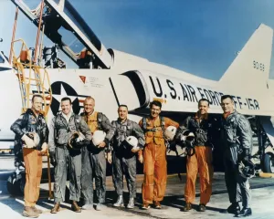 Cold War Prints: Original Seven Mercury Astronauts Print, c1961