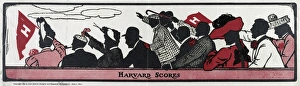 COLLEGE SPORTS, 1905. Harvard Scores. Lithograph by John Jepson, 1905 COLLEGE SPORTS, 1905. Harvard Scores. Lithograph by John Jepson, 1905