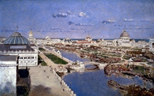 COLUMBIAN EXPOSITION, 1893. North Lagoon, Worlds Columbian Exposition, Chicago, 1893 COLUMBIAN EXPOSITION, 1893. North Lagoon, Worlds Columbian Exposition, Chicago, 1893
