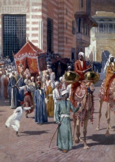 COLUMBIAN EXPOSITION, 1893. Street scene, Cairo Village, World's Columbian Exposition COLUMBIAN EXPOSITION, 1893. Street scene, Cairo Village, World's Columbian Exposition