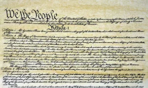 CONSTITUTION. Preamble and beginning of Article I of the Constitution of the United States, 1787 CONSTITUTION. Preamble and beginning of Article I of the Constitution of the United States, 1787