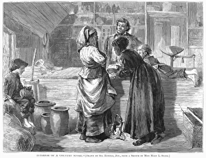 COUNTRY STORE, 1872. Interior of a country store. A general store in North Carolina during Reconstruction COUNTRY STORE, 1872. Interior of a country store. A general store in North Carolina during Reconstruction