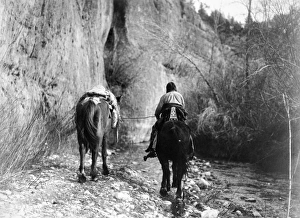 CURTIS: NATIVE AMERICAN, 1908. Moving. Photograph by Edward S. Curtis, 1908 CURTIS: NATIVE AMERICAN, 1908. Moving. Photograph by Edward S. Curtis, 1908
