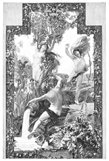 DAPHNE AND APOLLO. Daphne, pursued by Apollo, is transformed into a laurel (bay) tree DAPHNE AND APOLLO. Daphne, pursued by Apollo, is transformed into a laurel (bay) tree