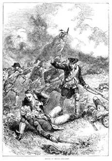 The death of Major John Pitcairn of the British Royal Marines at the Battle of Bunker The death of Major John Pitcairn of the British Royal Marines at the Battle of Bunker