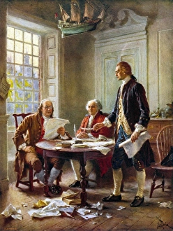 The Declaration Committee. Benjamin Franklin, John Adams, and Thomas Jefferson meeting at Jeffersons lodgings The Declaration Committee. Benjamin Franklin, John Adams, and Thomas Jefferson meeting at Jeffersons lodgings