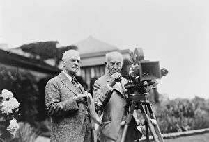 Alva Collection: EASTMAN AND EDISON, 1928. American inventors George Eastman and Thomas Edison operating