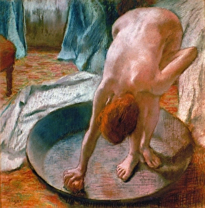 EDGAR DEGAS: THE TUB, 1886. Pastel on paper EDGAR DEGAS: THE TUB, 1886. Pastel on paper