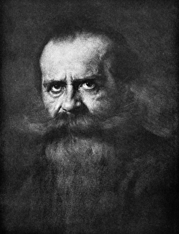 EDUARD VON HARTMANN (1842-1906). German philosopher. Lithograph by Rudolf Schulte EDUARD VON HARTMANN (1842-1906). German philosopher. Lithograph by Rudolf Schulte