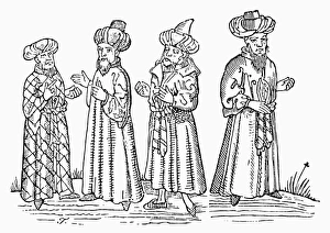 EGYPTIAN JEW, c1500. An Egyptian Jew at right, depicted among other Middle Eastern EGYPTIAN JEW, c1500. An Egyptian Jew at right, depicted among other Middle Eastern