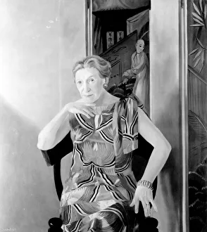 ELIZABETH BOWEN (1899-1973). Irish writer. Canvas, 1969, by Andr ELIZABETH BOWEN (1899-1973). Irish writer. Canvas, 1969, by Andr