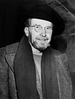 EZRA POUND (1885-1972). American poet. Photographed on his return to the United States in EZRA POUND (1885-1972). American poet. Photographed on his return to the United States in